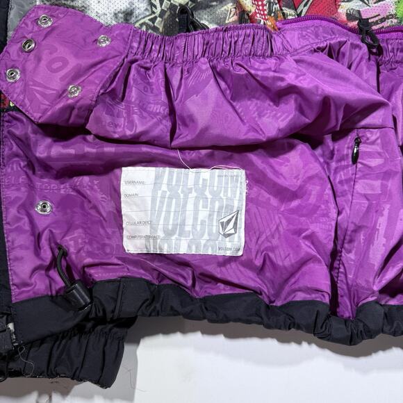 Volcom Nimbus Snowboard Ski Green White Black Blast Jacket Men M Hooded G065008 - Picture 7 of 16